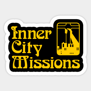 Inner City Missions as worn by kurt cobain Sticker